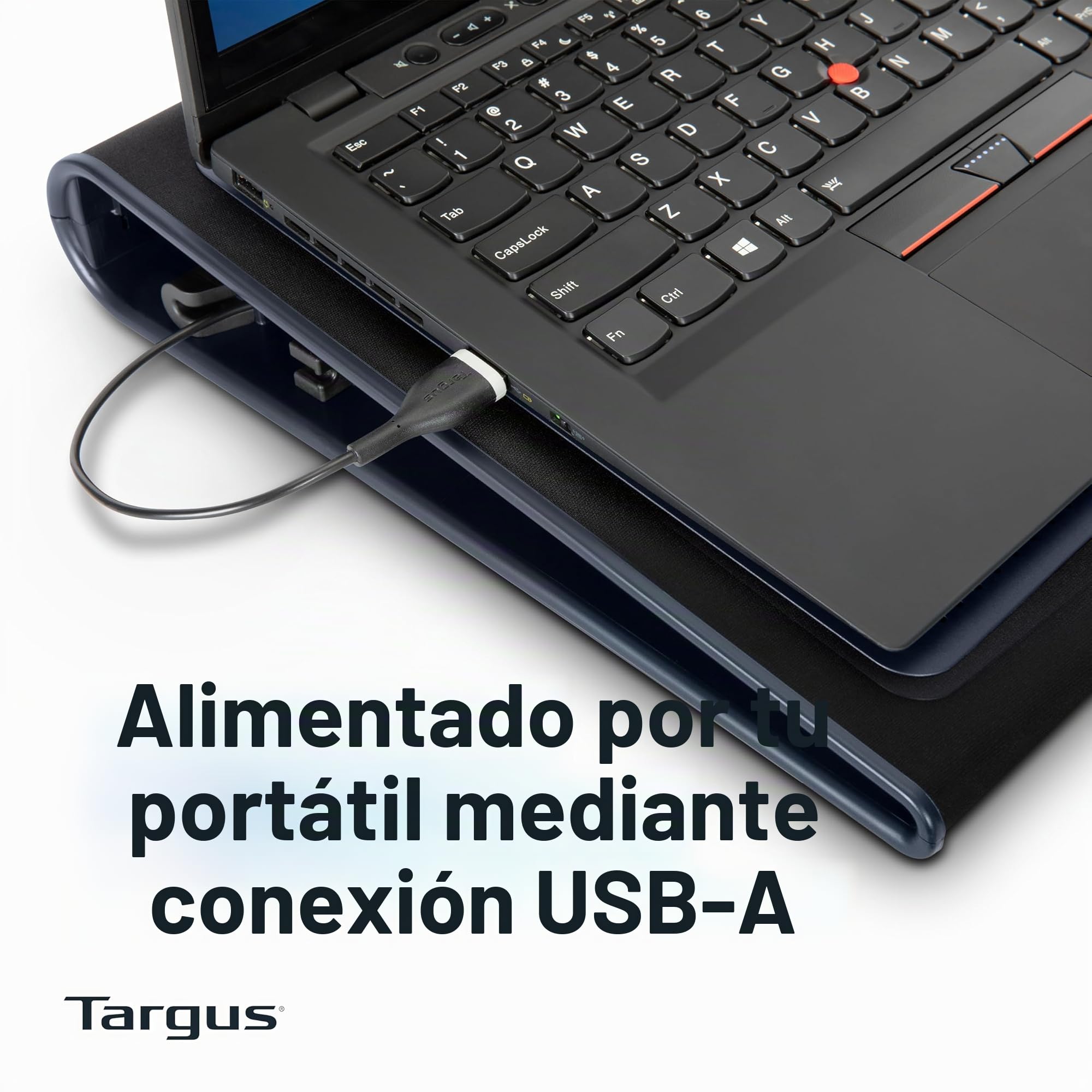 Targus Lap Chill Mat - Base de refrigeración (2.0, Negro, Gris, 383,54 x 304,8 x 55,88 mm, 1,2 kg, Neopreno)