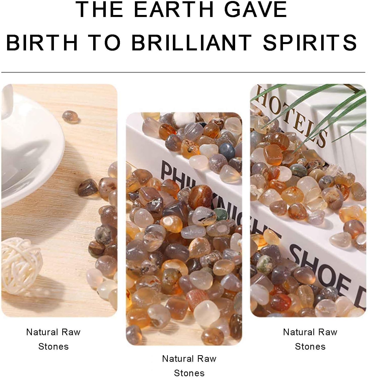 2.2LB Agate Crystal Stones Crushed, Bulk Irregular Mini Decorative Polished Rocks for Indoor Plants, Vases Filler, Fish Tank Gravel, Aquarium and Home Decoration,7~9mm/2.2lb