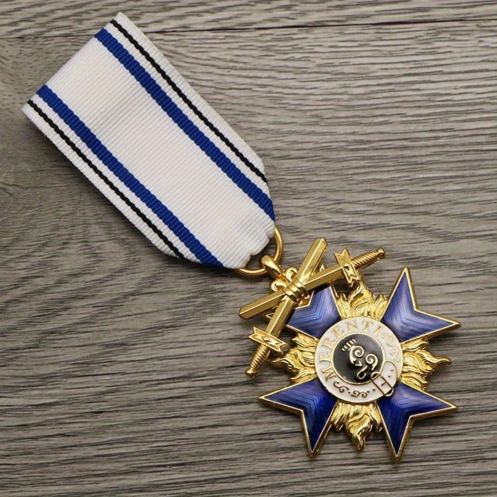 Copy Prussian Bavarian Crown Cross Medal Metal Enamel Badge German Commemorative Badge