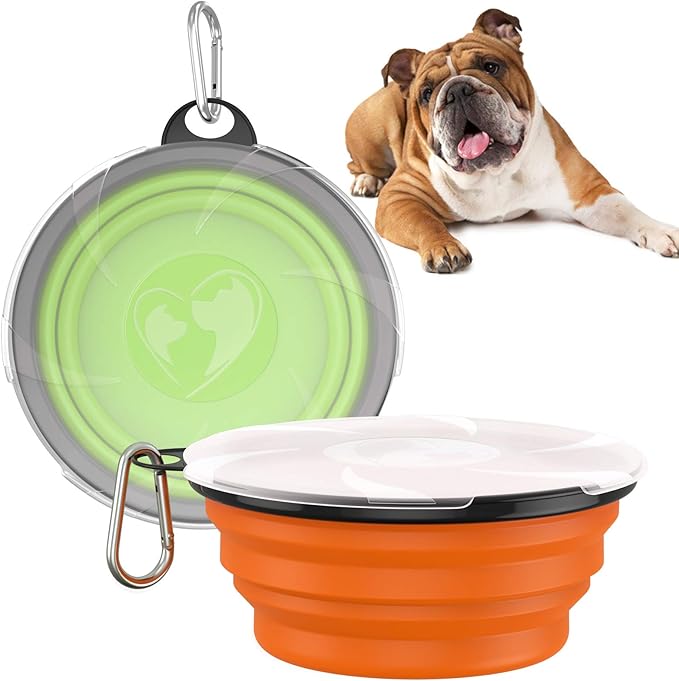 KYLOS 2-teiliger Faltbarer Hundenapf - 350 Ml Silikon Napf Für Unterwegs
