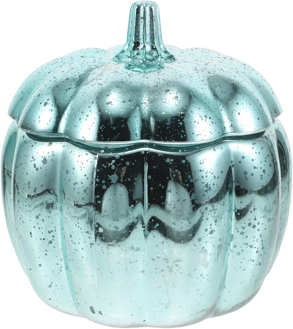Yardwe Glass Pumpkin Storage Jar with Lid – Vintage Style Glass Canister for Kitchen Counter Organization, Decorative Candy and Snack Holder for Halloween and Autumn Décor