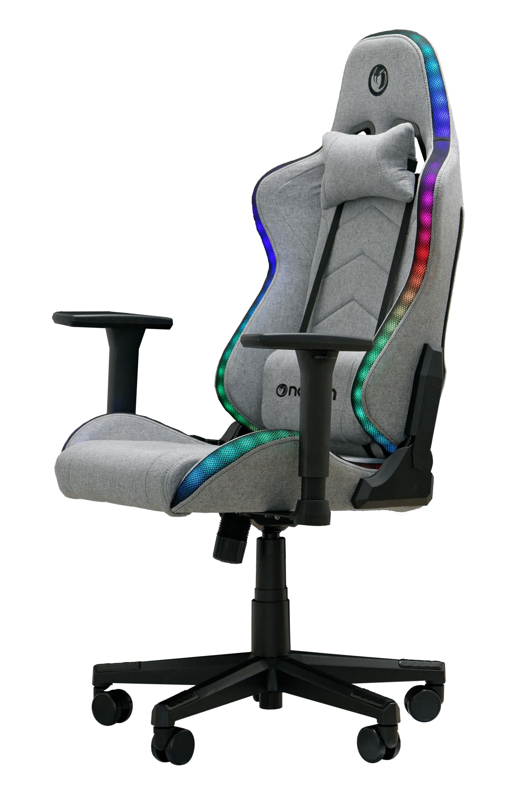 NACON CH-675 RGB Gaming-Sessel grau/schwarz bis 120 kg ergonomisch (NA601412)