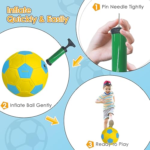 Miniatura 4 de Swerve and Curve - Balón de fútbol tamaño 4, pelota de entrenamiento de fútbol con paneles especiales para jugar, juegos de actividades al aire