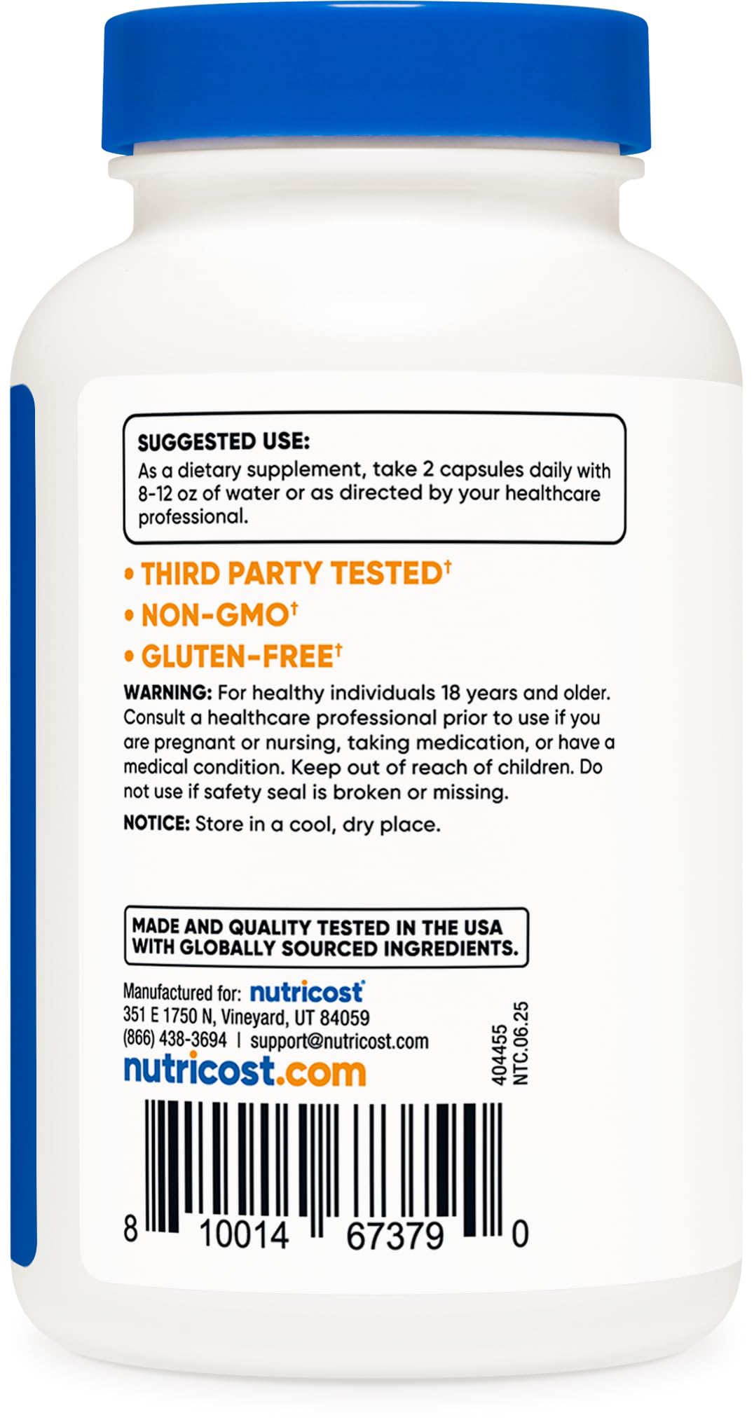 Nutricost Red Yeast Rice with CoQ10 1300mg, 120 Capsules, 60 Servings — Amazon image 4