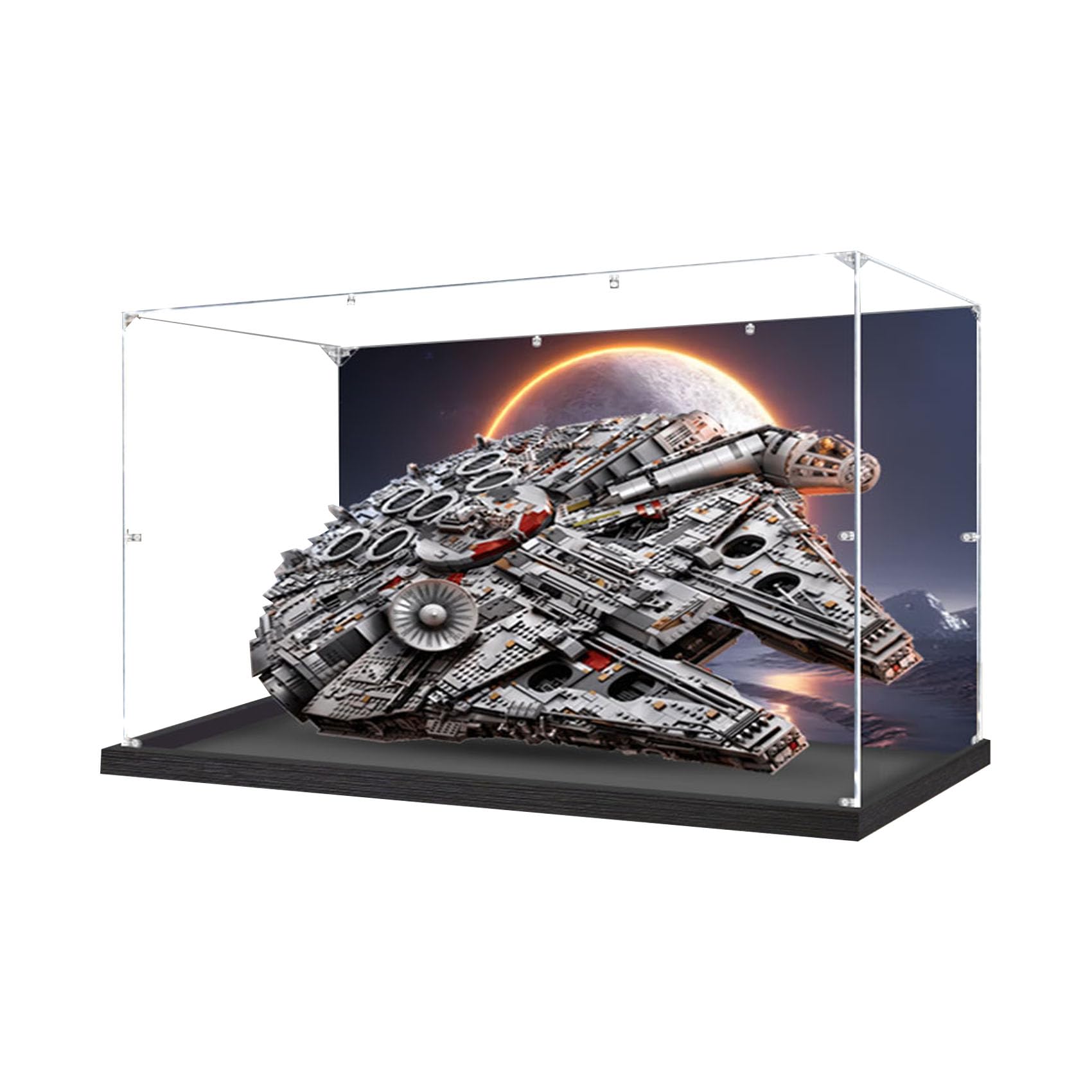 Acrylic Display Case for Lego Star Wars Millennium Falcon 75192- Showcase, Protect & Decorate Model with Dustproof Storage (Style B(88*39*58))