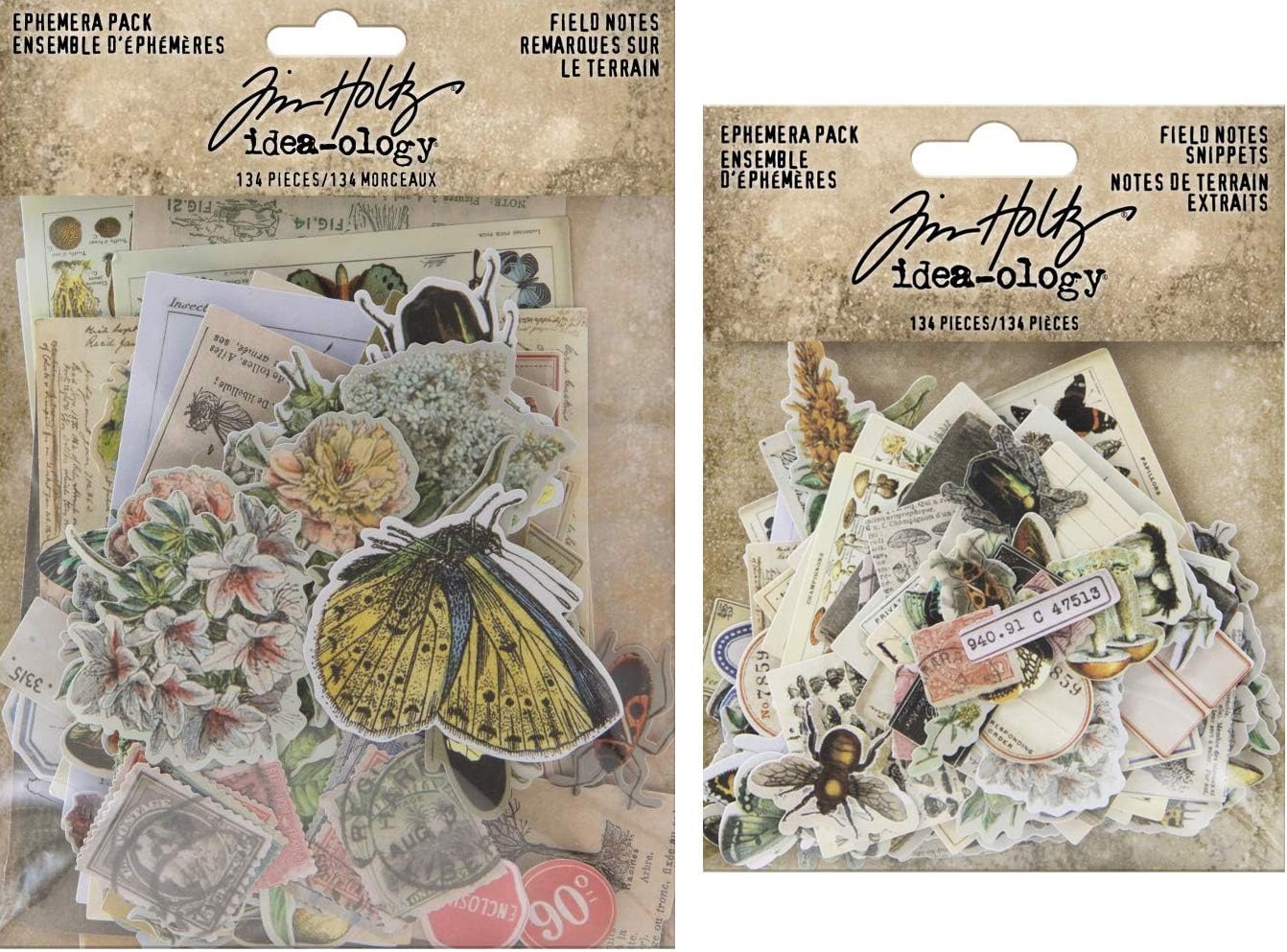 2020 Field Notes Ephemera Pack & Field Notes Snippets Pack - 2 Items