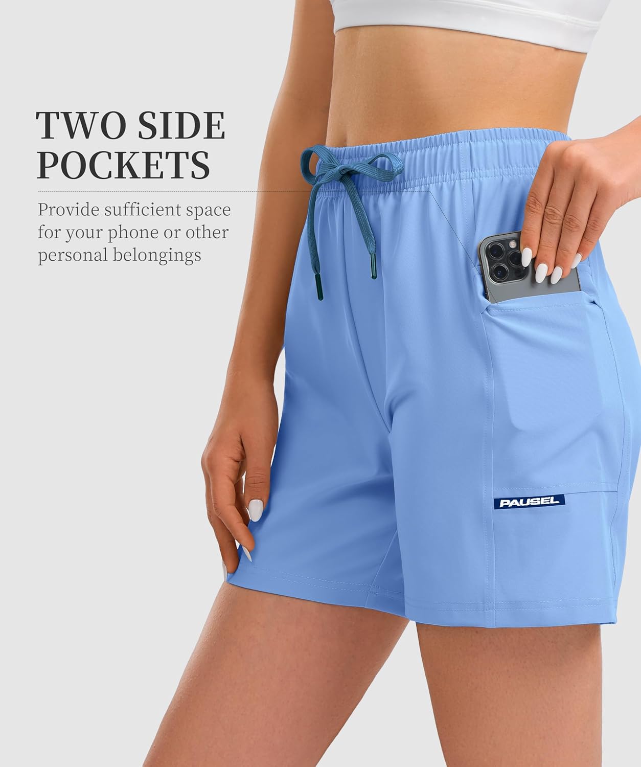 Women's Hiking Cargo Casual Shorts 6 inches Lightweight Quick Dry Athletic Shorts for Golf Workout Travel Summer 2025 - Image 4
