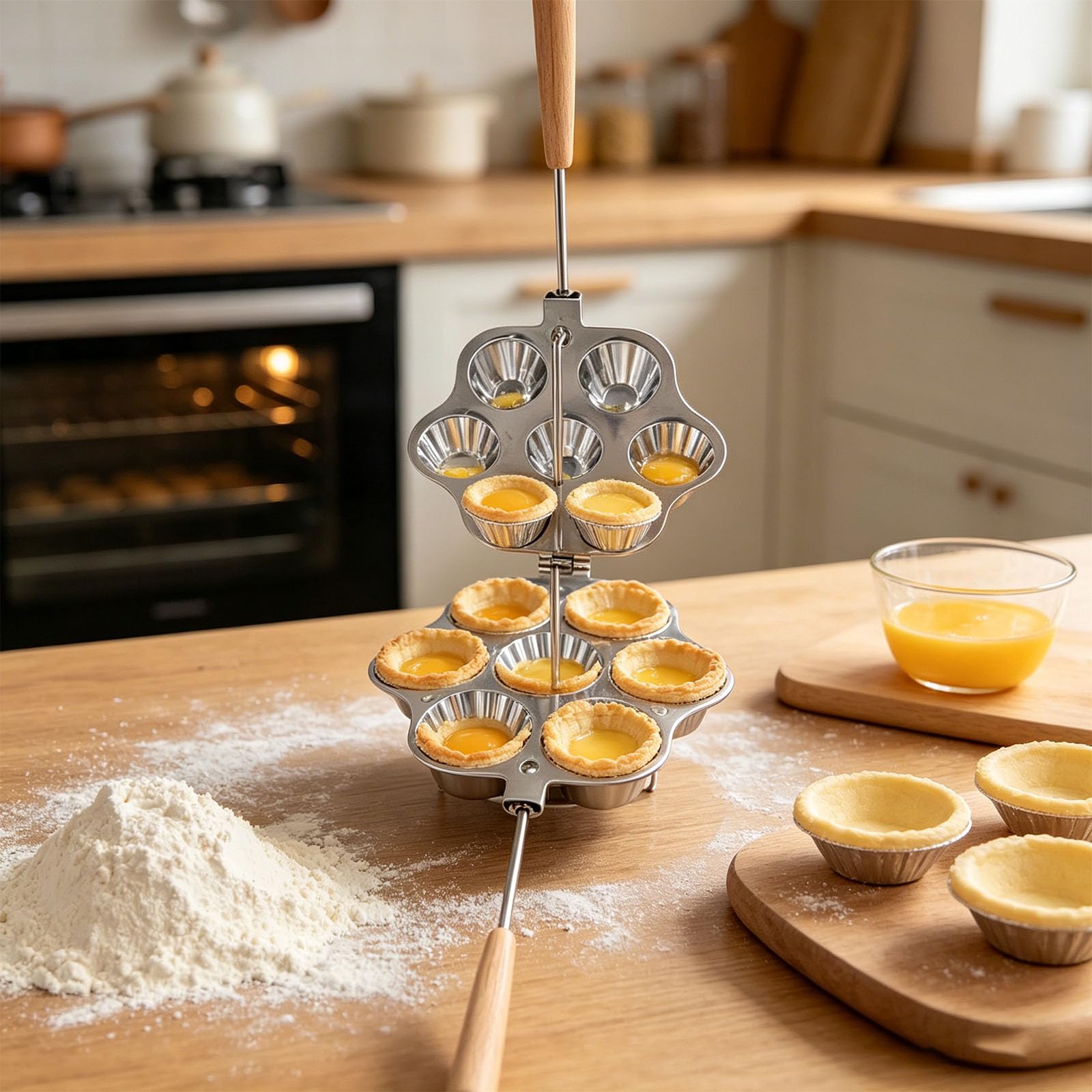 Molde de postre desmontable fabricado con aleación de aluminio para hornear y limpiar fácilmente los utensilios para hornear expertos