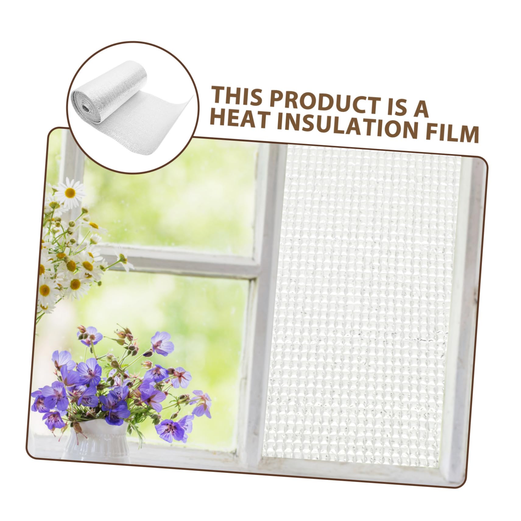 Operitacx Isolant Thermique Aluminium Film Réfléchissant à Bulles pour Isolation