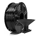 FLASHFORGE ASA Filament 1.75mm, 3D Printer Filaments 1kg Spool-Dimensional Accuracy +/- 0.03mm, Smokeless and Odourless (Black, ASA)