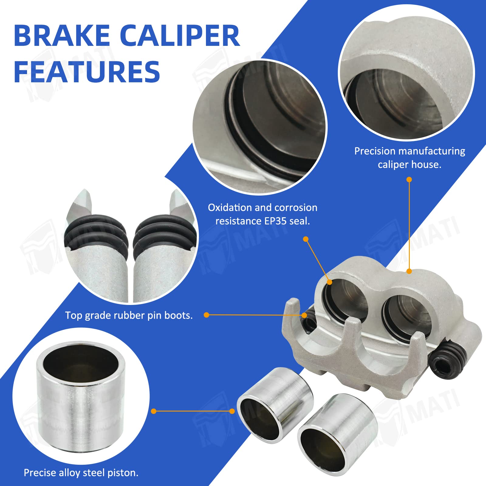 Brake Caliper Rear Left And Right M MATI Rear Left Right Brake - Foto 3