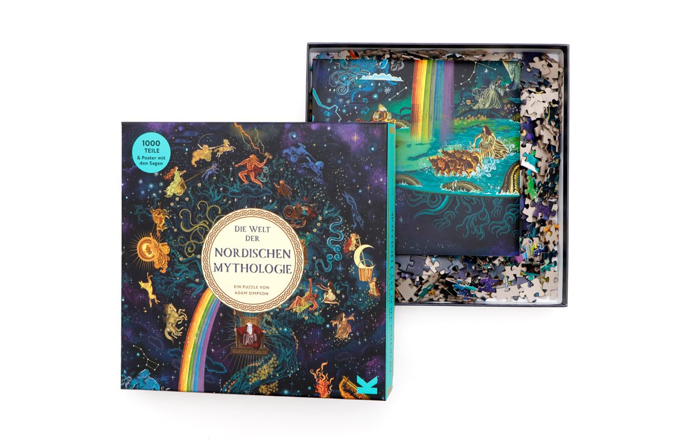 Laurence King Die Welt der nordischen Mythologie. EIN 1000-Teile-Puzzle, Yellow