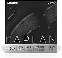 Vista 8 de D'Addario Kaplan Vivo Viola, juego completo, KV410 LM, cuerdas de viola, escala larga, tensión media
