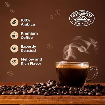 Gold Coffee Bundle | Kanaloa & Blue Mountain, Medium Roast, Whole Bean |100% Arabica Coffee, 1 lb. (Pack of 2)