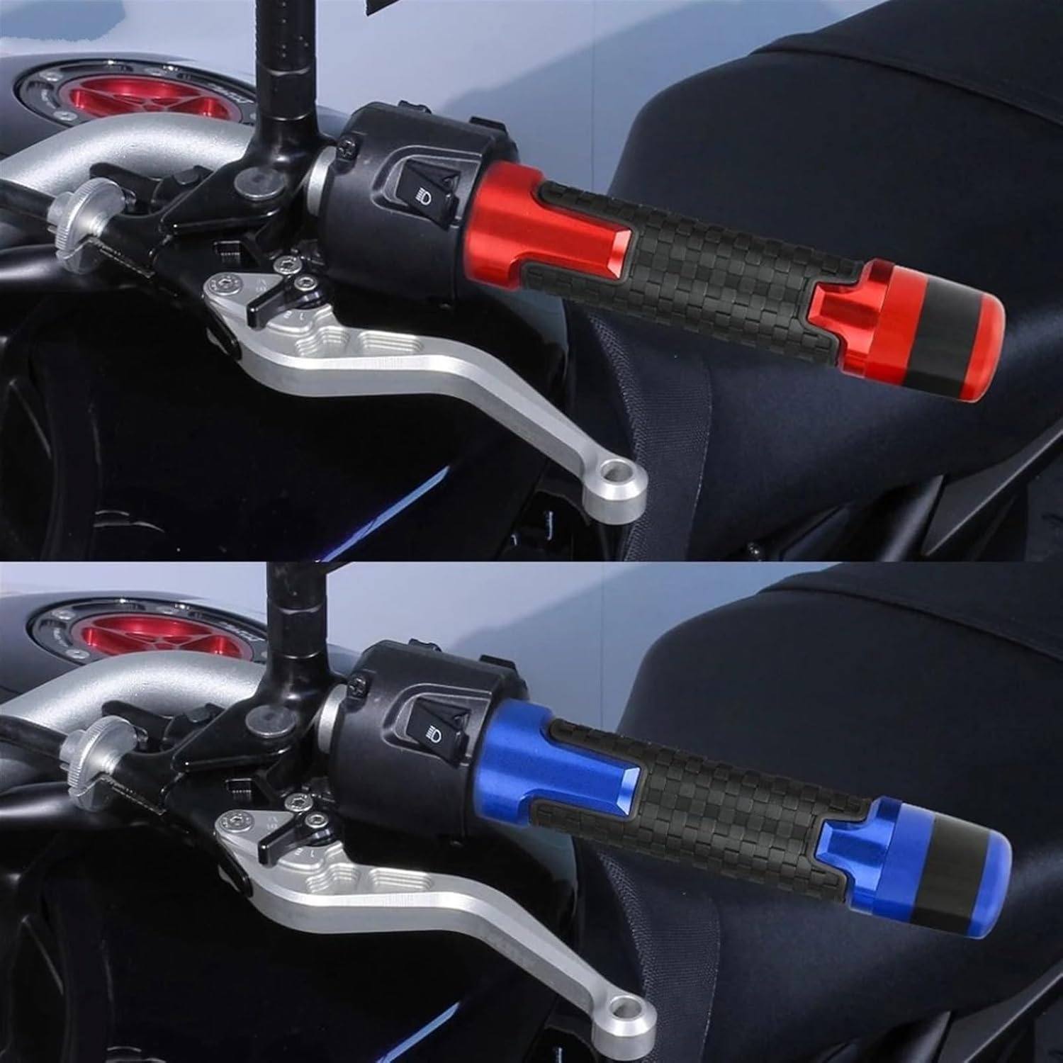 Motorcycles 7/8" 22mm Handlebar Grips Plug Handle Bar Ends Caps for Yamaha MT01 MT 01 MT-01 2004-2009