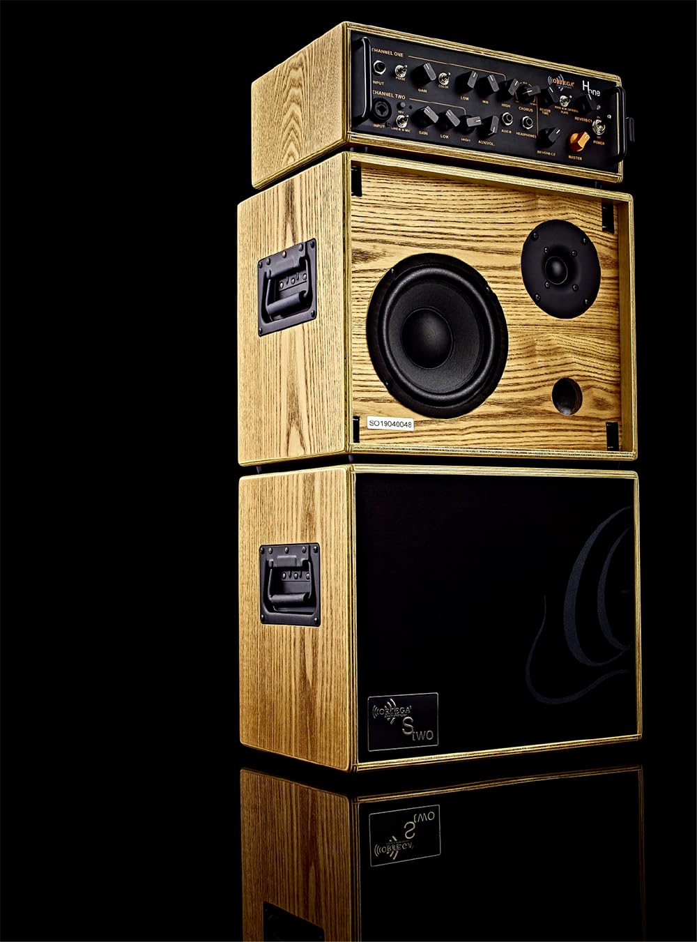 Ortega Guitars Amplification Series Speaker - 8 Zoll Lautsprecher - 150 Watt Ausgangsleistung - Inklusive Tragetasche - Esche, Natur (STWO)