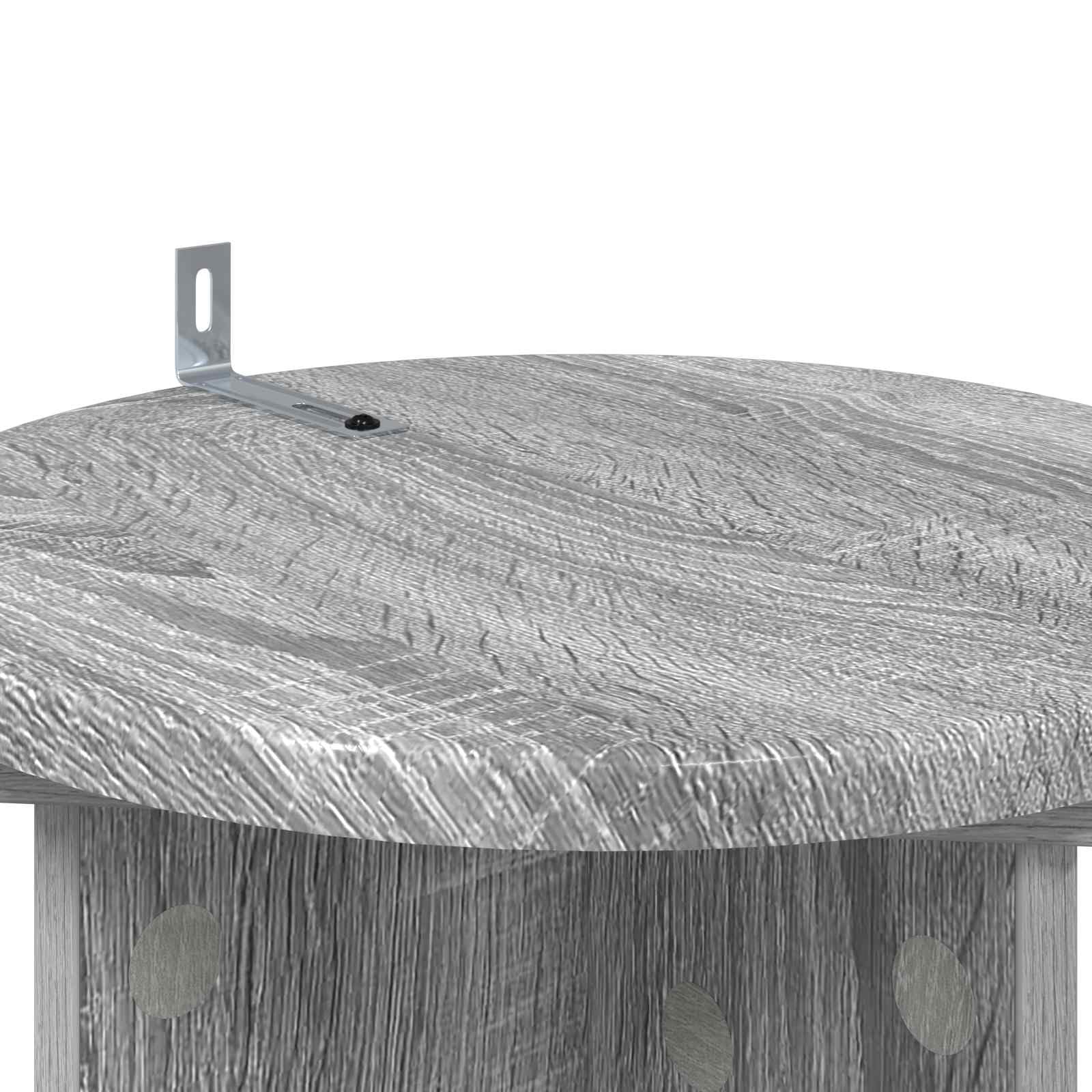 Set di 2 supporti per piante, grigio Sonoma, 60 cm
