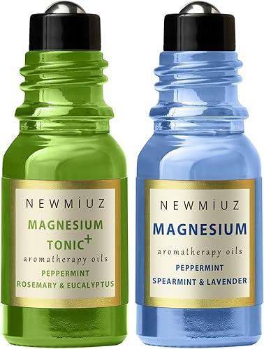 Migraine Rollon Stick para un enfriamiento más rápido, menta, romero y eucalipto, magnesio, menta, menta, menta, menta, cabeza de cabeza, alivia,