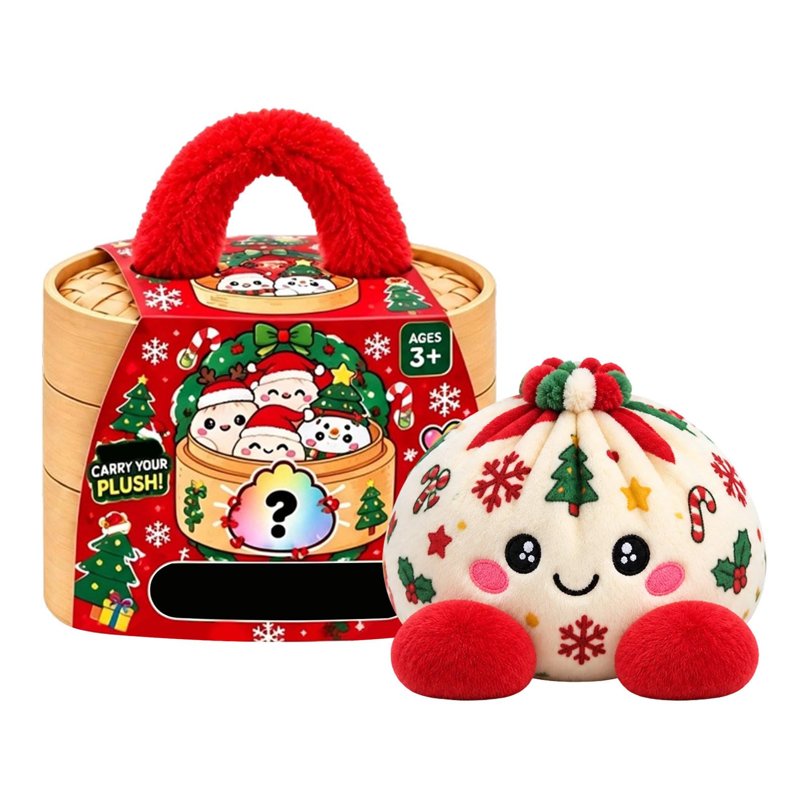 Dumpling Plush Pillow Anxiety Stress Relief for Adults 13cm