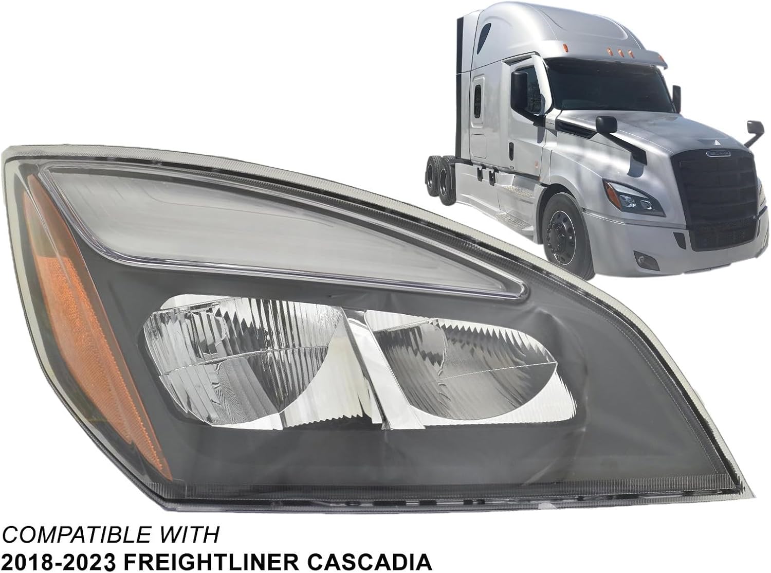 Auto Parts Avenue APA Replacement Full LED Headlight for 2018-2023 CASCADIA Passenger Right RH Side A6601405003