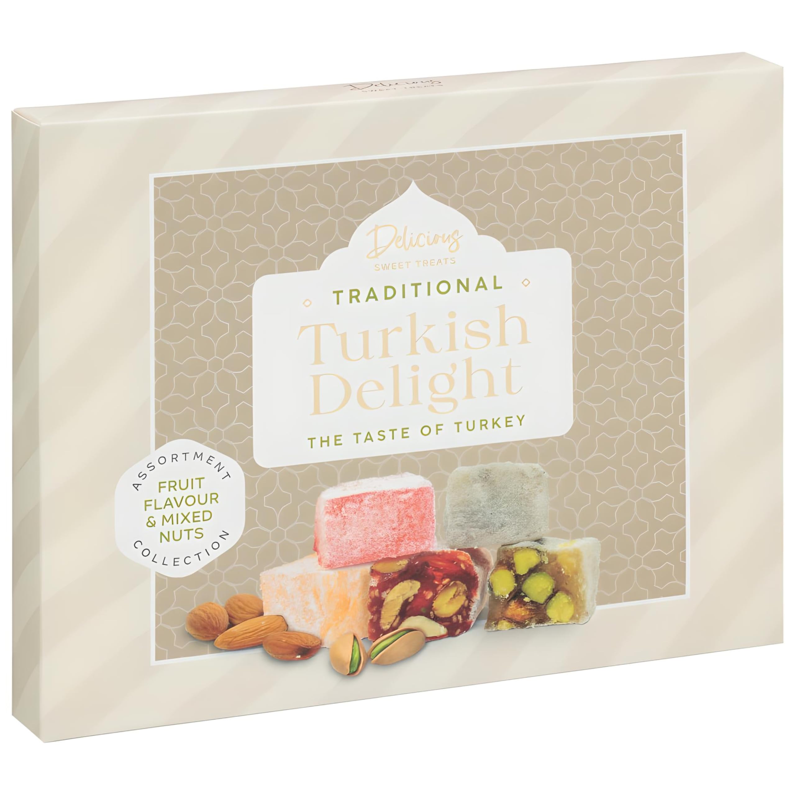 Turkish Delight Collection 450g: Christmas Soft Sweets Xmas Candy Treats Gift Box