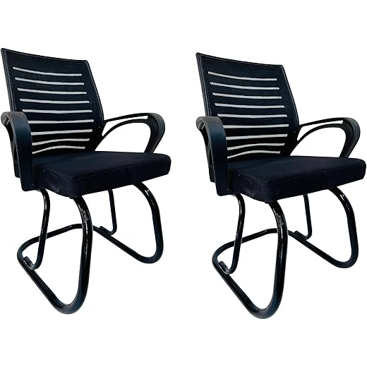 Mesh Back Visitor Chair - Black