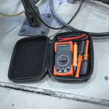 Klein Tools 5184 Hard Case for Tools, Great for Meters, Small Parts, Tech Devices, 8.75 x 2.25 x 6.5-Inch