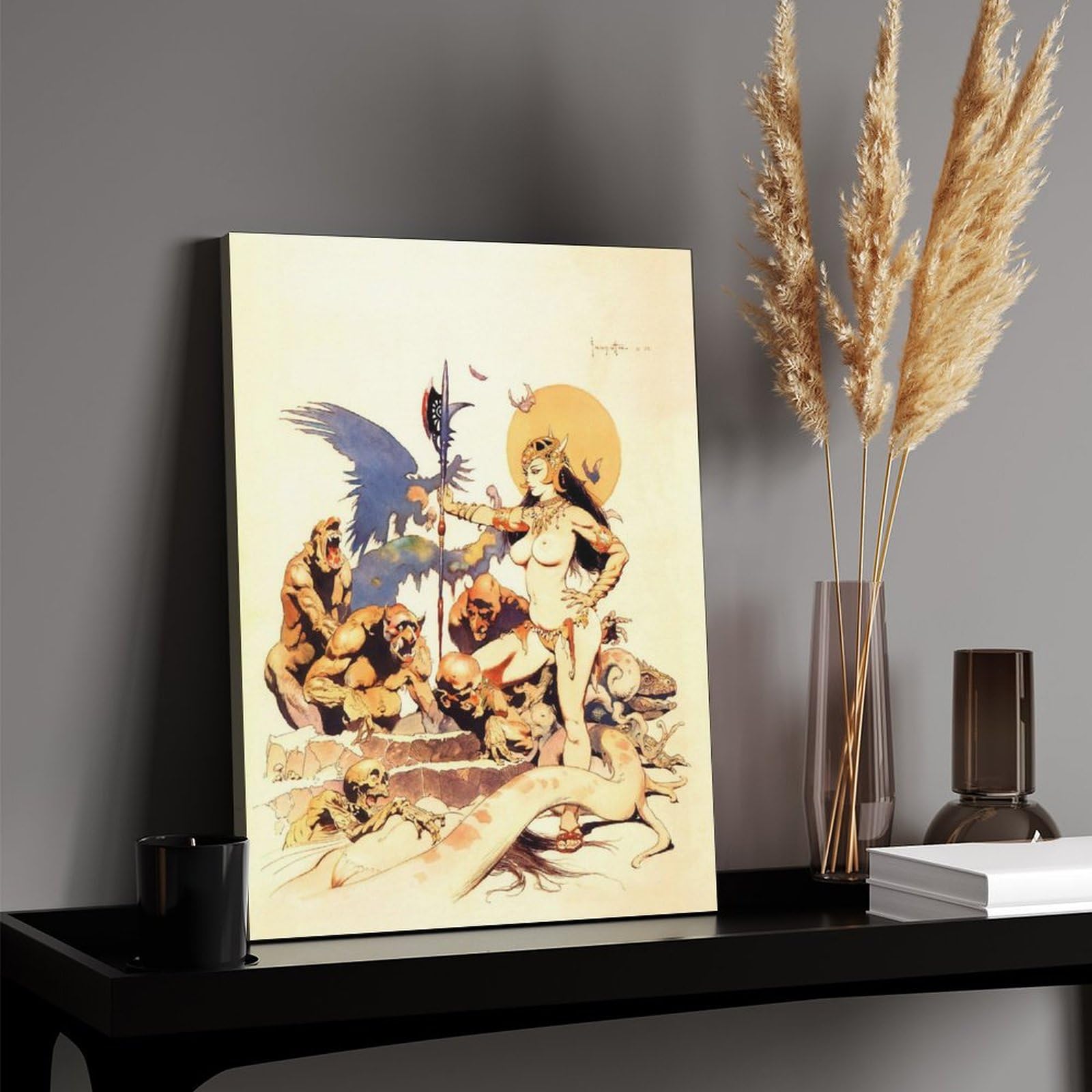 Amazon.com: Frank Frazetta Ghoul Queen Wall Art Prints Poster