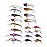 Aorace 20pcs Fishing Lures Kit Mixed Including Minnow Popper Crank Baits with Hooks for Saltwater Freshwater Trout Bass Salmon Fishing