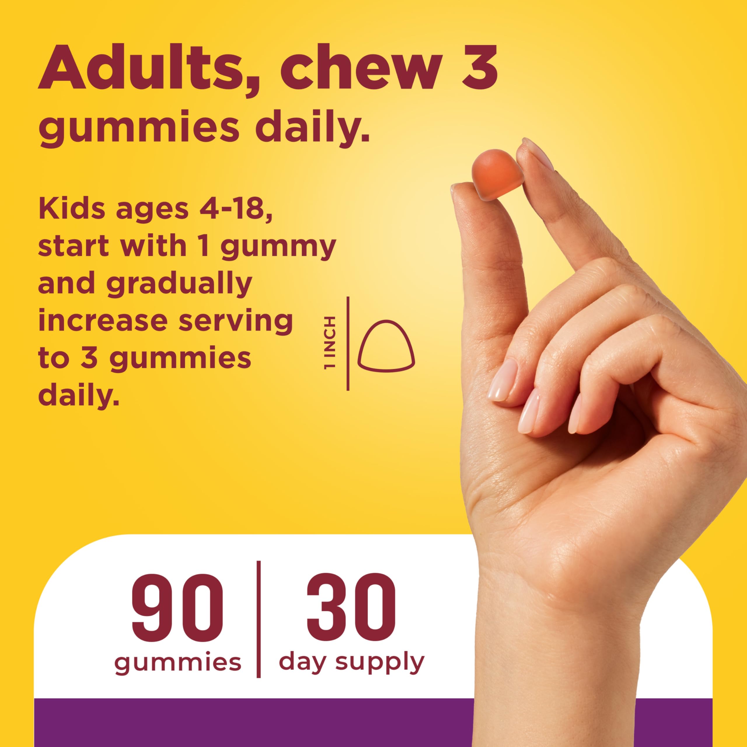 Nature Made Prebiotic Fiber Gummies for Adults and Kids, 90 Gummies — Amazon image 5