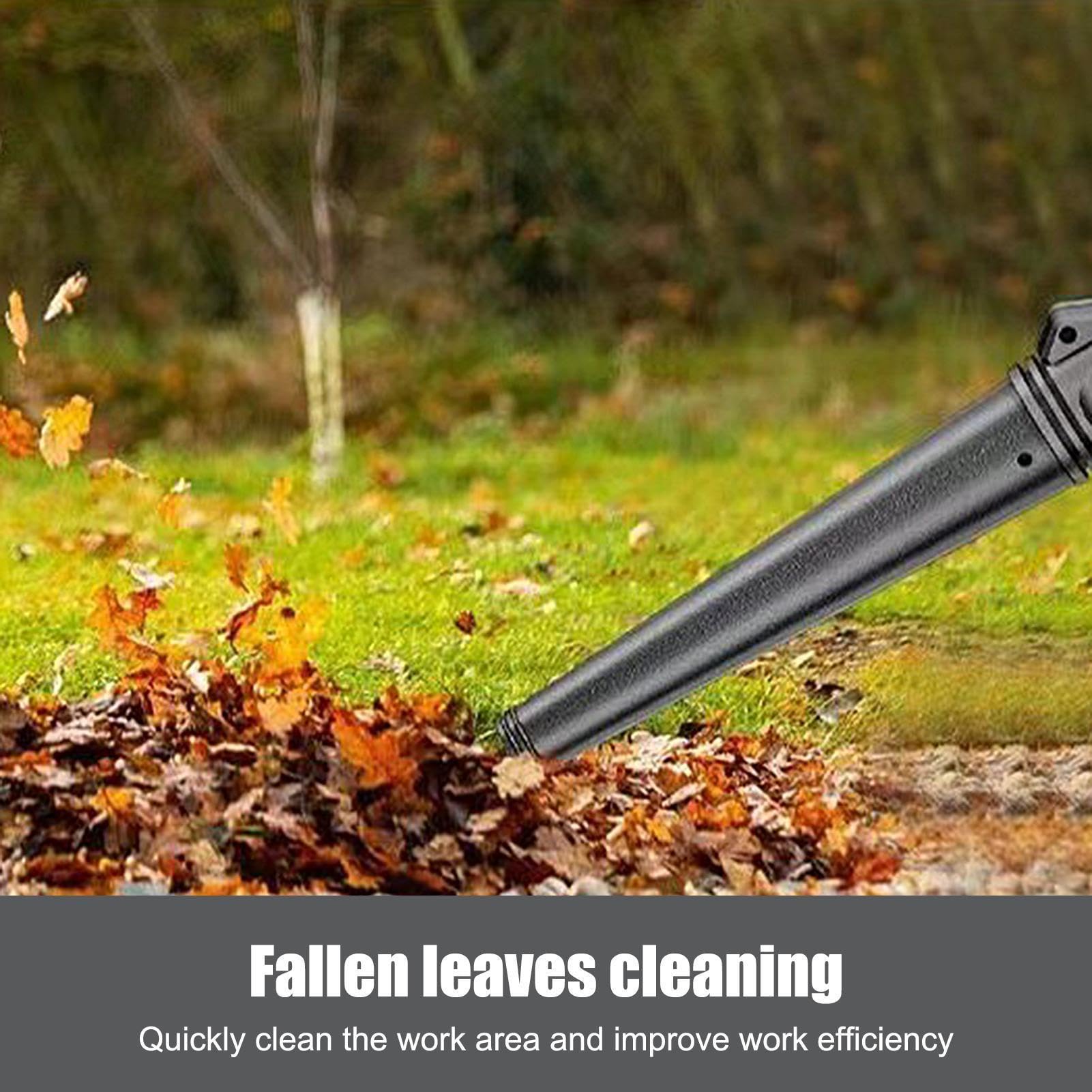 Soffiatore per Foglie Senza Fili Potente Elettrico a 2 Velocità | Leggero Soffiatore Di Foglie Da Giardino per Manutenzione Pulizia Giardino Prato Cortile Auto Spolveratura