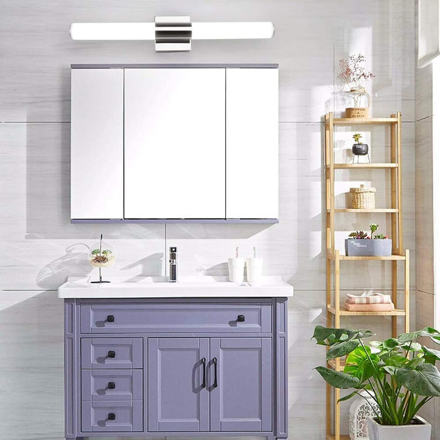 Ikakon 23 inch Bathroom Vanity Lights Over Mirror, 12W 6000K White LED Vanity Lights for Bathroom