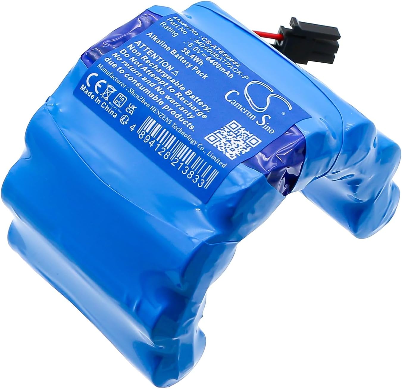 VI VINTRONS Battery for ATS Electro-Lube 250 Ultimate luber, 500 Ultimate luber, MD500BATPACK-P,