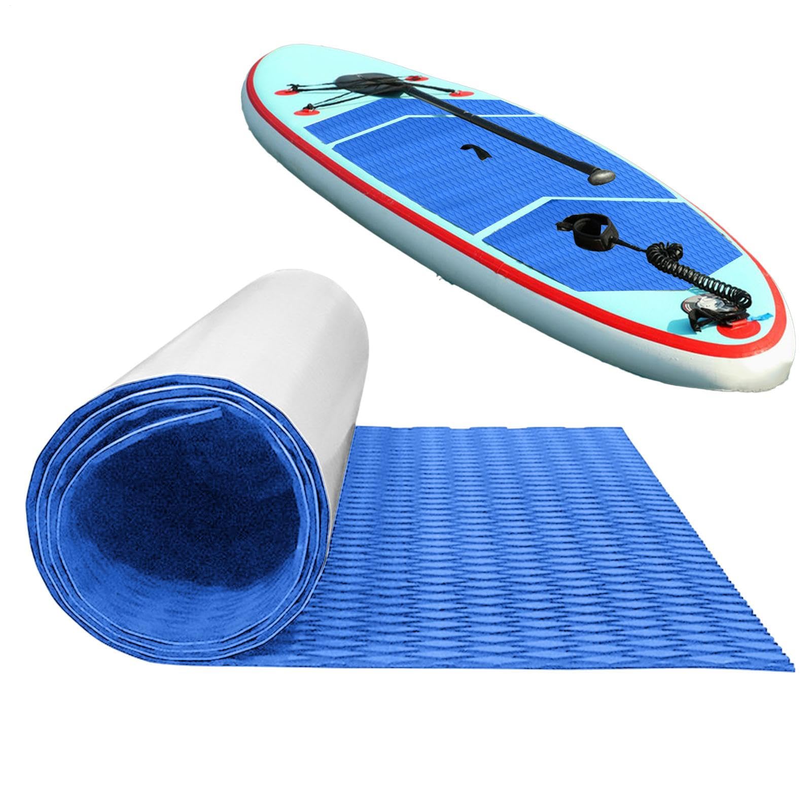Générique Tapis De Traction pour Planche De Surf,Tapis De Planche De Surf Antidérapant Auto-adhésif en Mousse EVA, Tapiss pour Planches De Terrasse, Planches De Surfs, Skimboard, Paddle