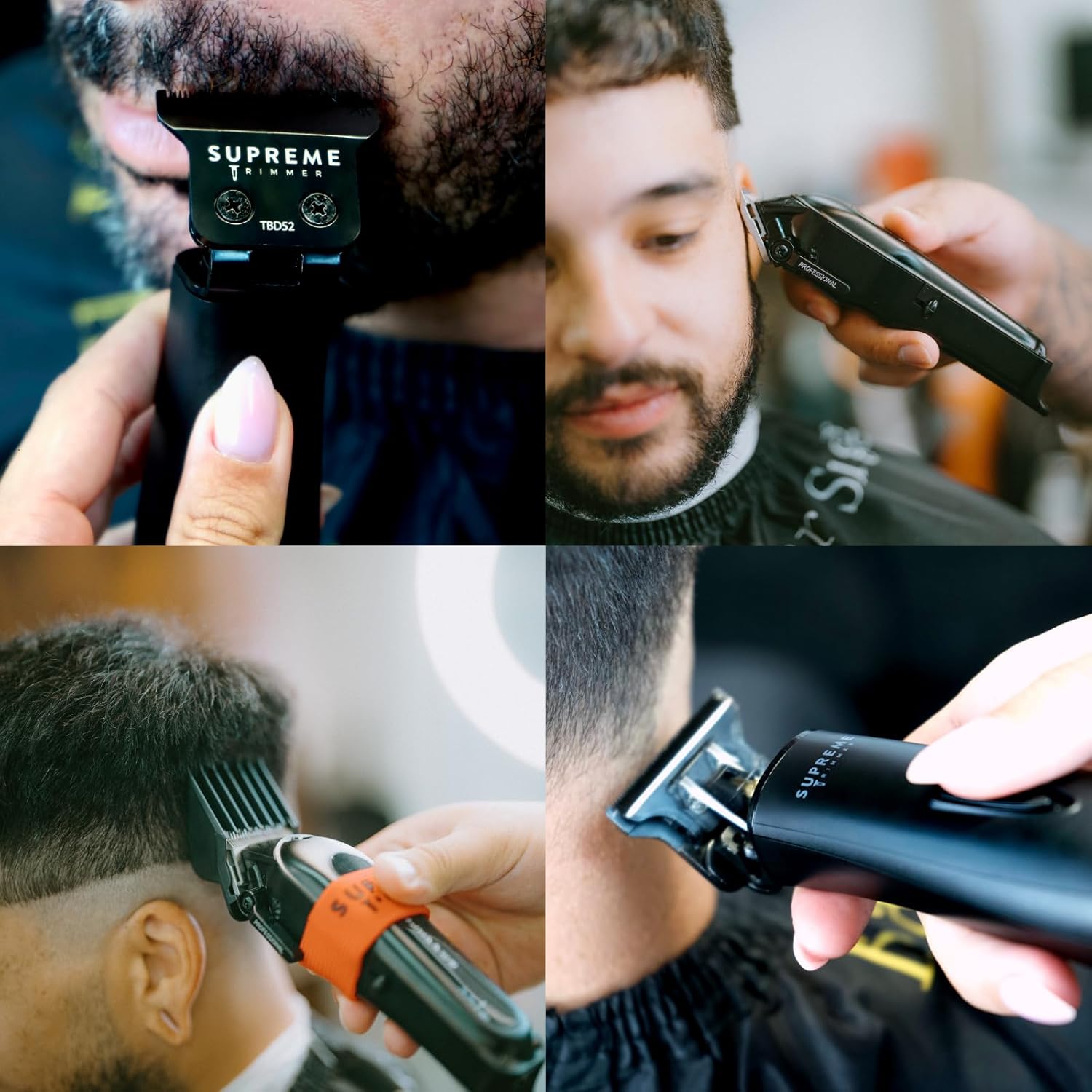 Supreme Trimmer 2-in-1 Pro Clipper Lite & DLC T-Shaper Combo | Professional Beard Trimmer ST5206 & Hair Clipper STC5000 Barber Hair Cutting Starter Kit | Black