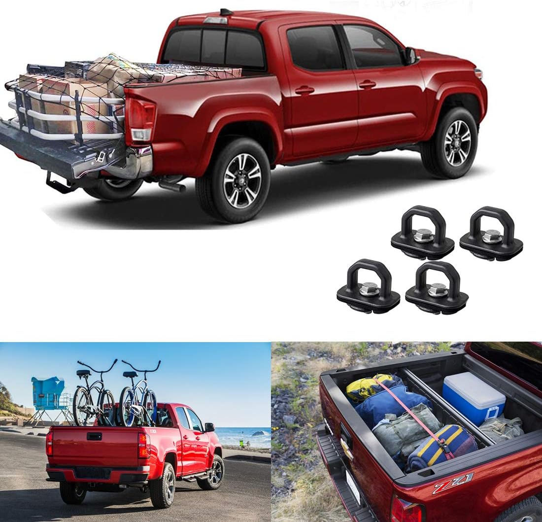 Tie Down Anchors 4Pcs Truck Bed Side Wall Anchor fit for 07-21 Chevy Silverado/GMC Sierra,15-21 Chevy Colorado/GMC Canyon DZ97903 : Automotive