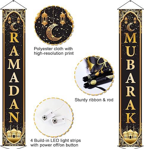 Miniatura 3 de Cartel de Día de los Muertos para puerta iluminado Día de los Muertos con luz LED, decoración de puerta de calavera de azúcar, cartel colgante de