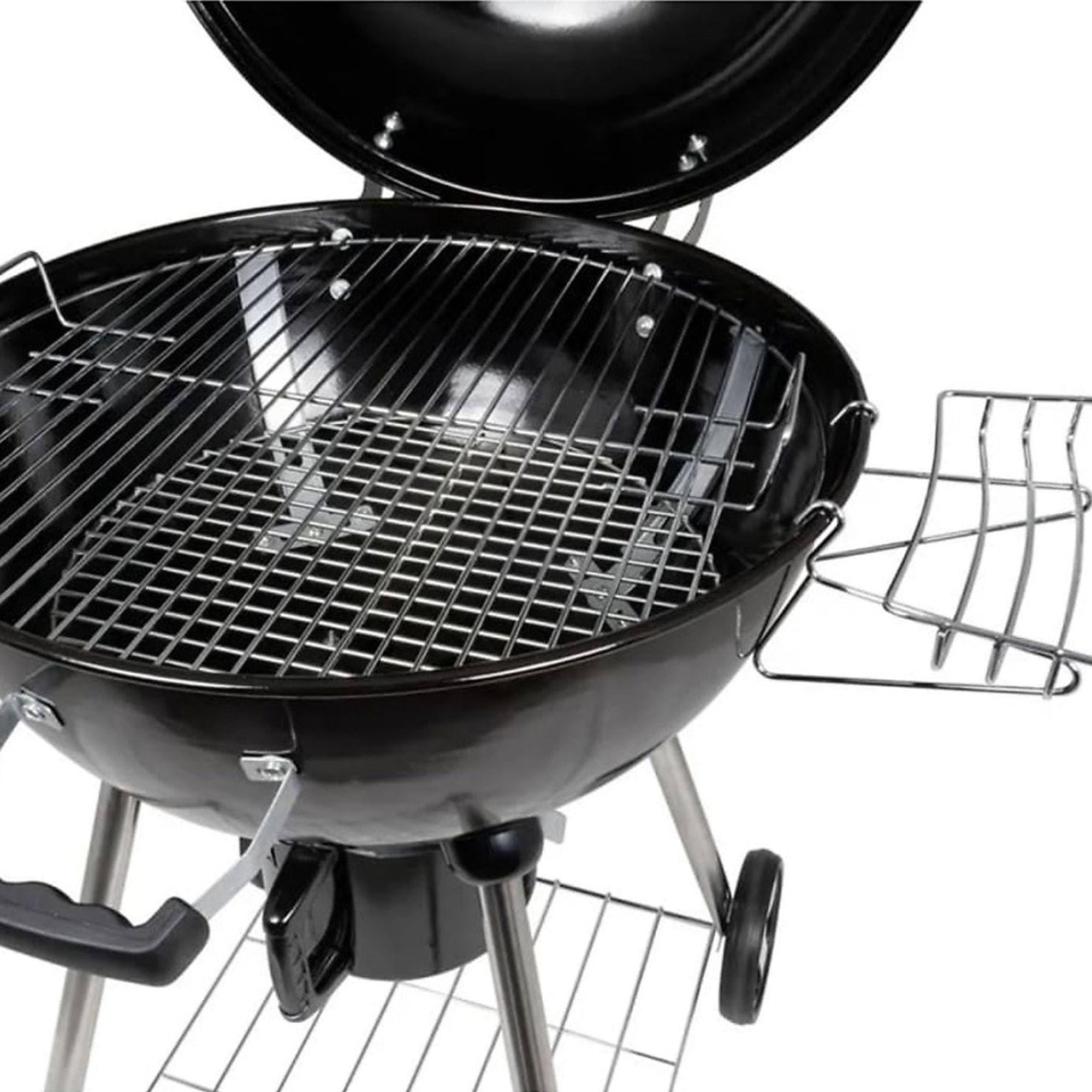 Well Home Barbacoa de carbón H.99cm en 4 Patas y Ruedas
