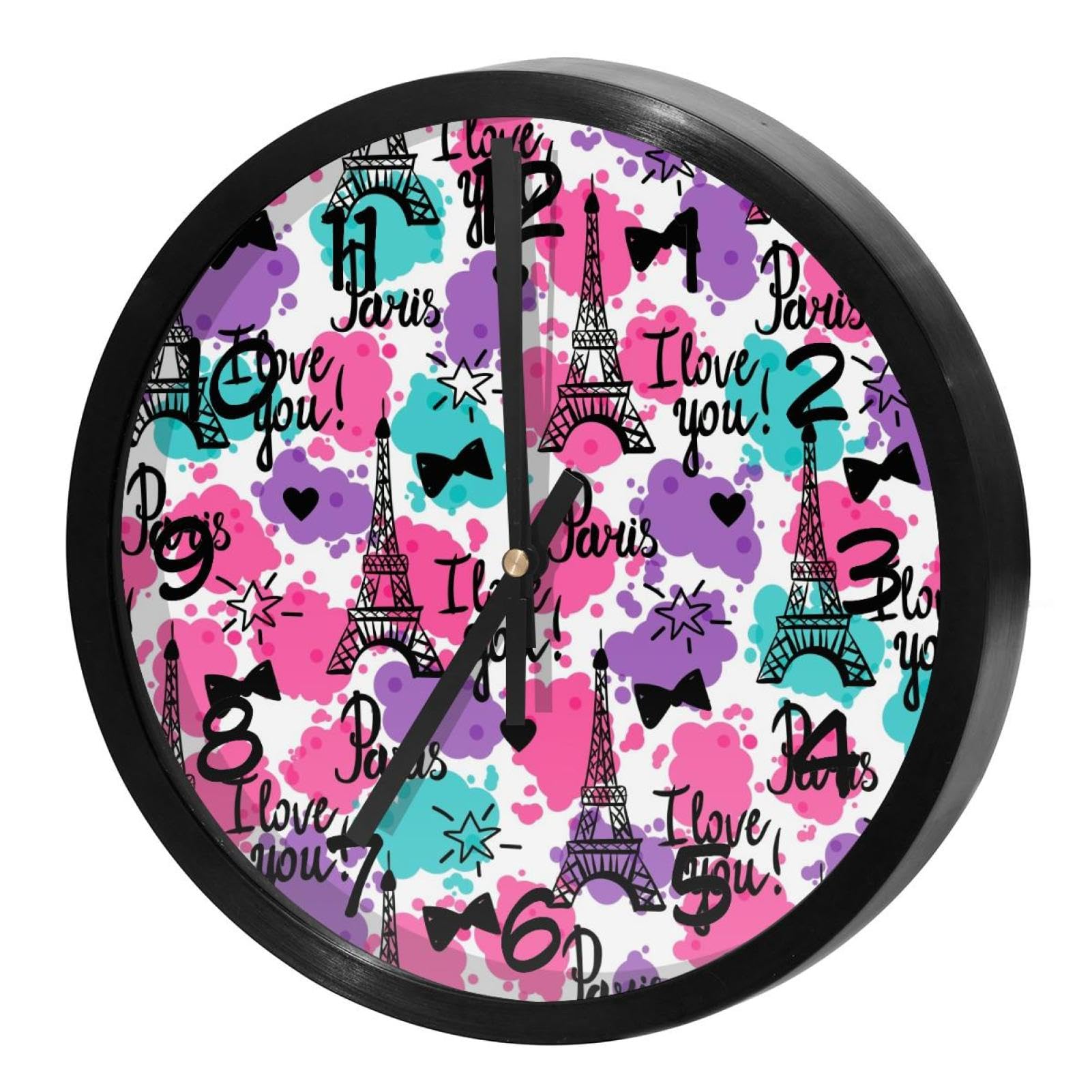Horloge murale sans bruit fonctionnement piles pour sommeil réparateur