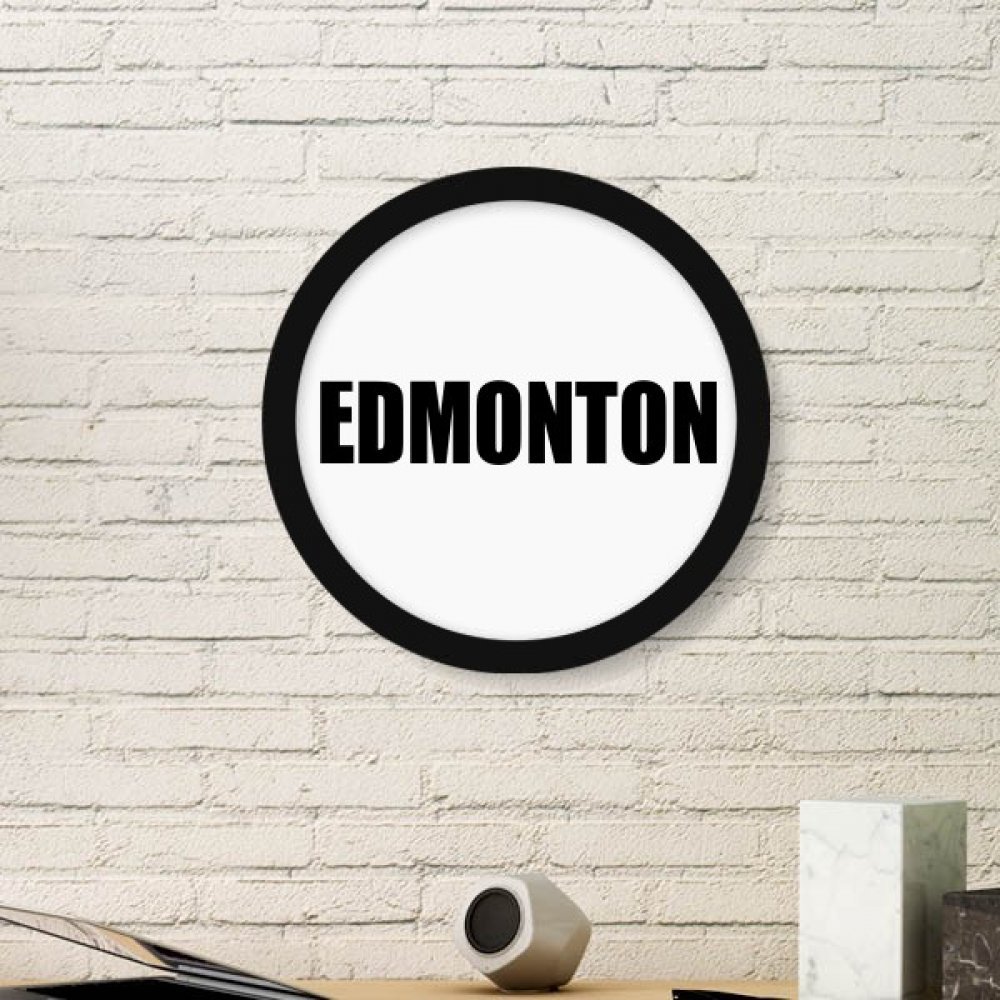 Cadre photo Winnipeg Canada en bois noir, décoration murale pour salon