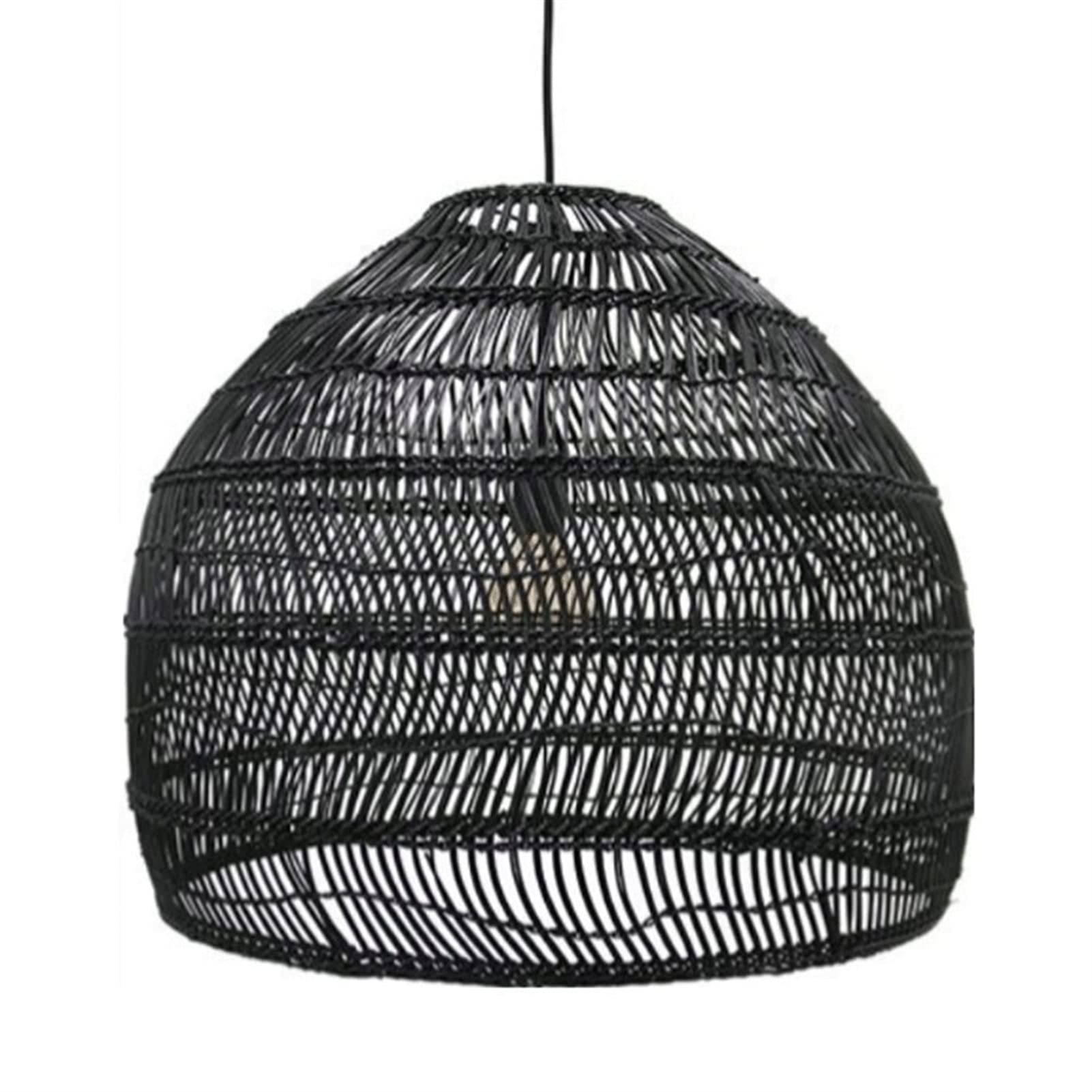 SXECAEPS Hand-Woven Rattan Chandeliers, Zen Tea Room, Restaurant, Bar and Bed Breakfast, Chinese Garden Tatami Creative Lamps, Pure Natural Retro Chandeliers Bamboo Chandelier Interesting