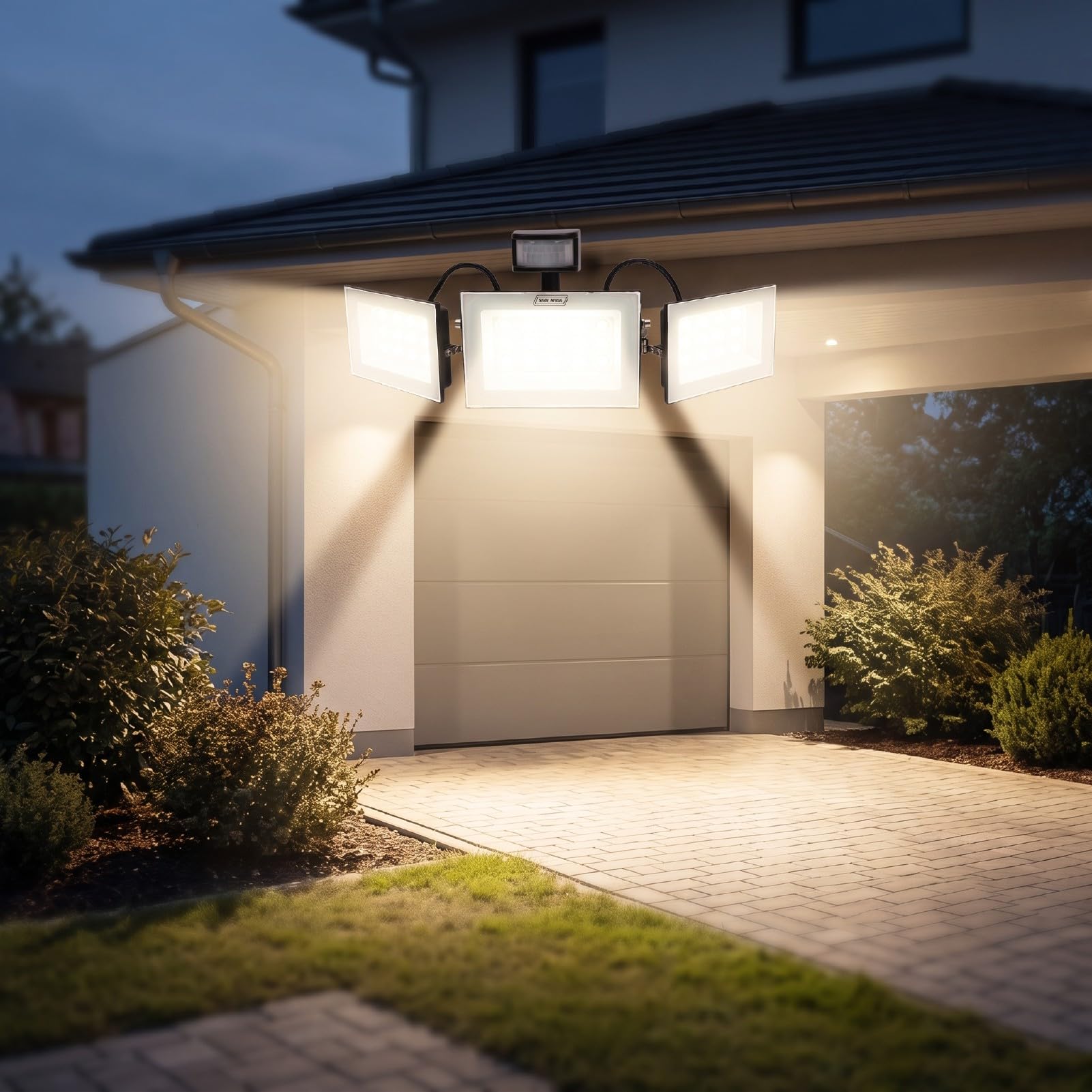 Fafeicy Światło Przeciwpowodziowe LED o Mocy 150 W 13500 Lm 3 Głowice