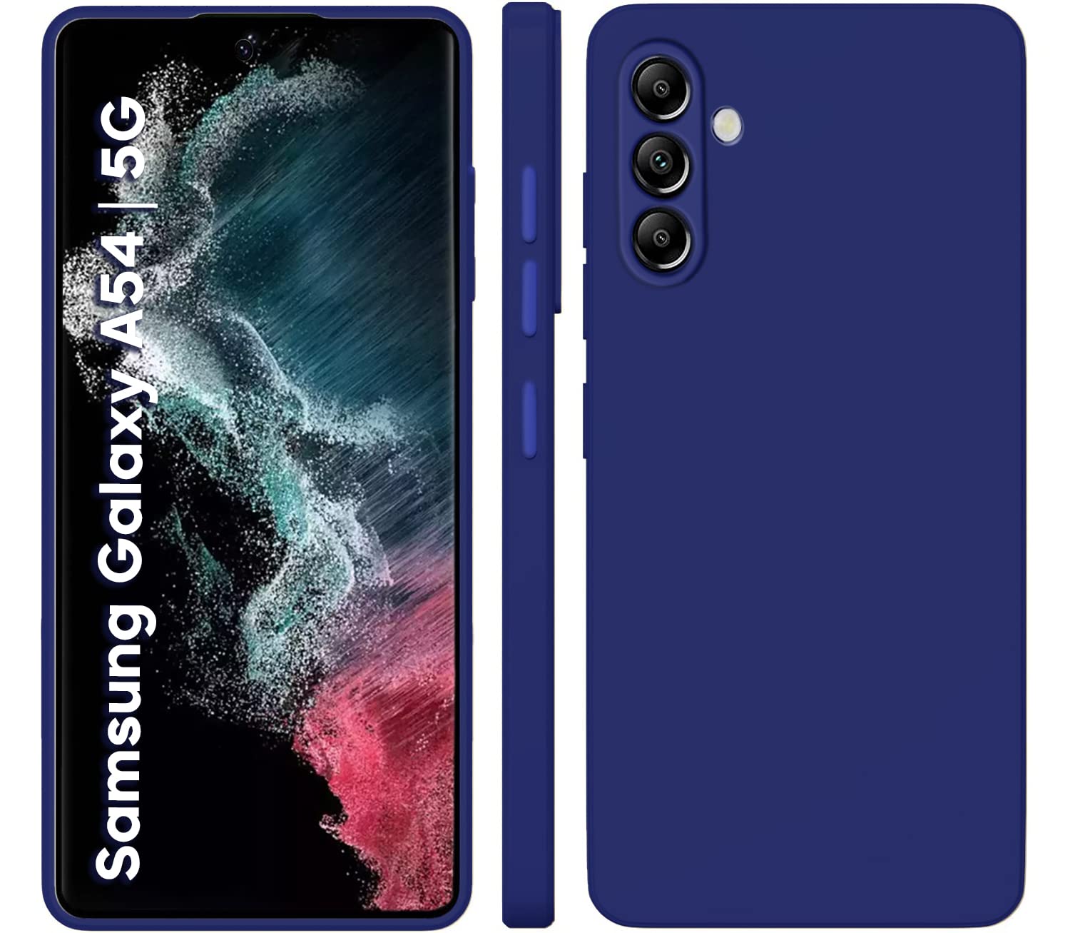 TRUEUPGRADE Compatible with Samsung Galaxy A54 5G Case, Liquid Silicone Case, Full Body Protective Cover, Shockproof, Slim Phone Case, Anti-Scratch Soft Microfiber Lining - Blue (B0C496CLKR) Amazon Price History, Amazon Price Tracker