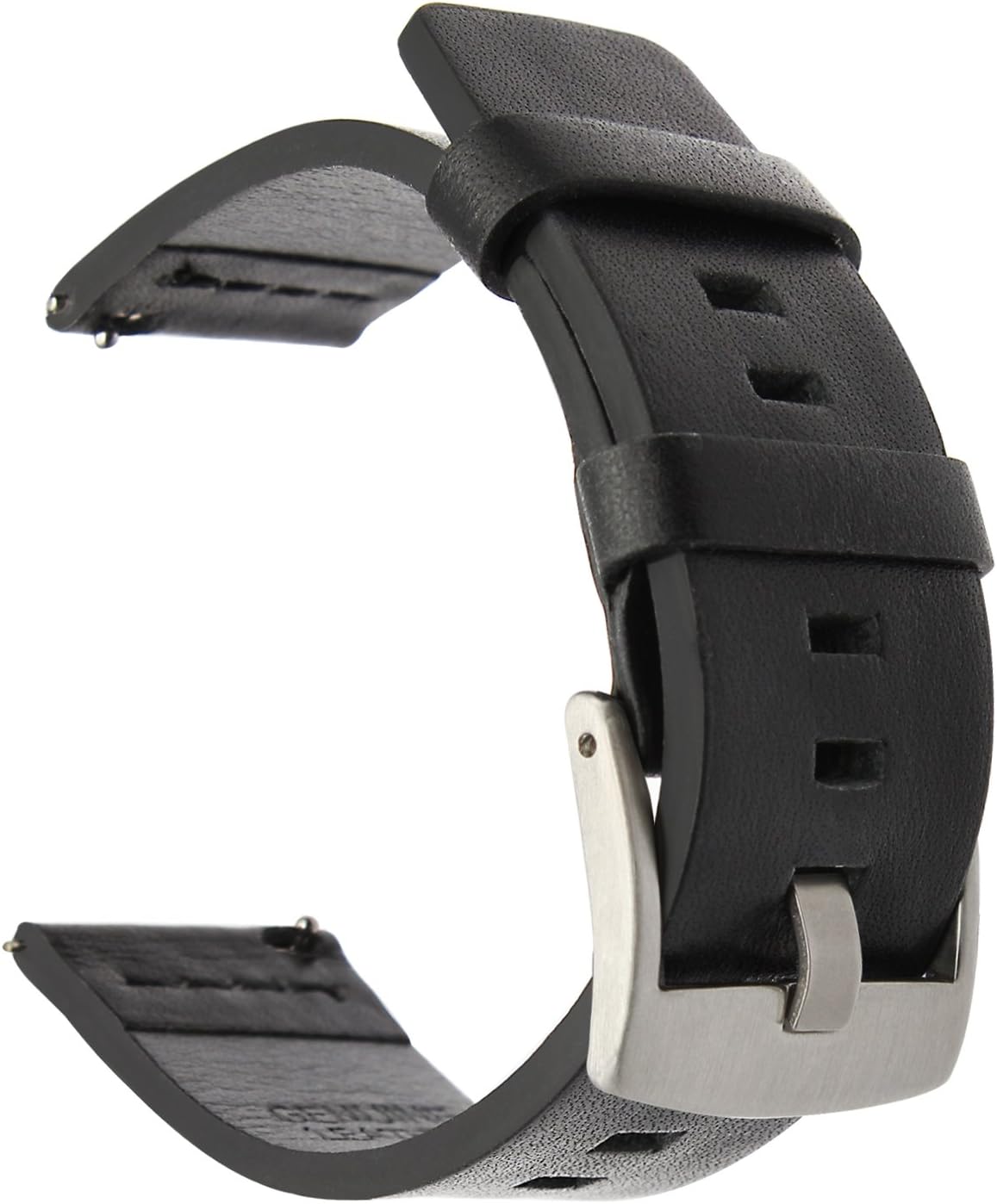 TRUMiRR 24mm Genuine Oily Leather Watch Band Quick Release Wrist Strap for Smartwatch 2 SW2, Fossil Q Nate, Suunto Traverse£¬Panerai 44mm, Other 24mm Lug Wide Smart and Traditional Watches