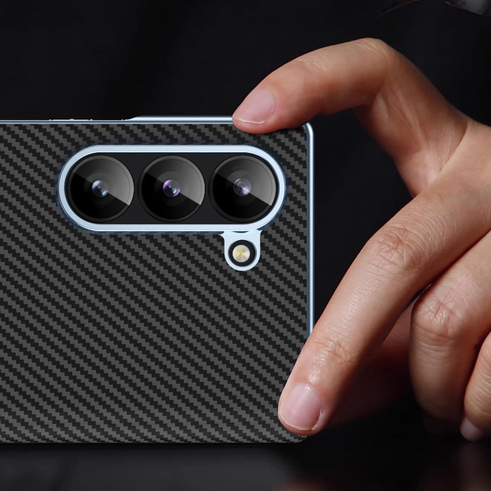 Cover Per Samsung Galaxy Z Fold 8 Ultra, Con Proteggi Schermo Placcatura