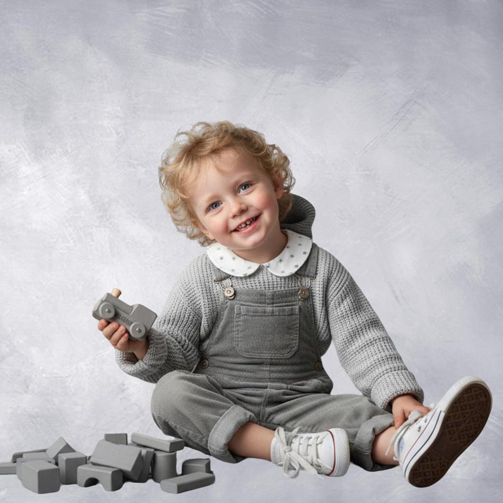 Kate Toile de Fond 2x2m Abstrait Gris Clair Photographie Décors Gris Photo Studio Toile de Fond Rétro Microfibre Accessoires pour Enfants Studio de Photographie
