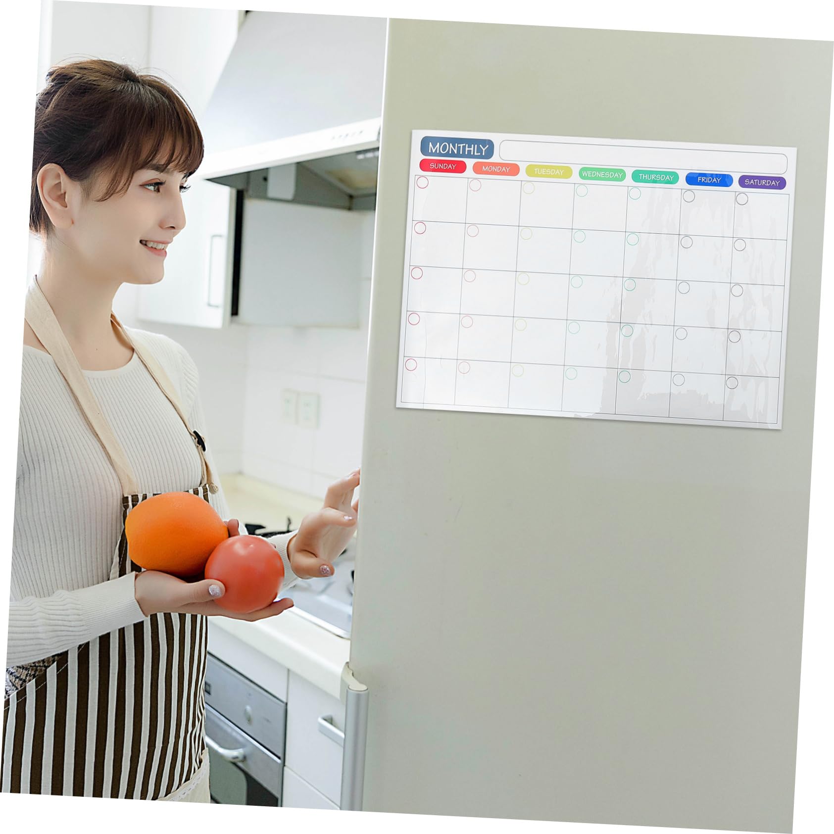 NUOBESTY 3 Set Di Adesivi Per Messaggi Da Frigorifero Magnete Settimanale Gomma Da Cancellare Marcatori Calendario Cucina Adesivi Per Unghie Programma Di Pianificazione