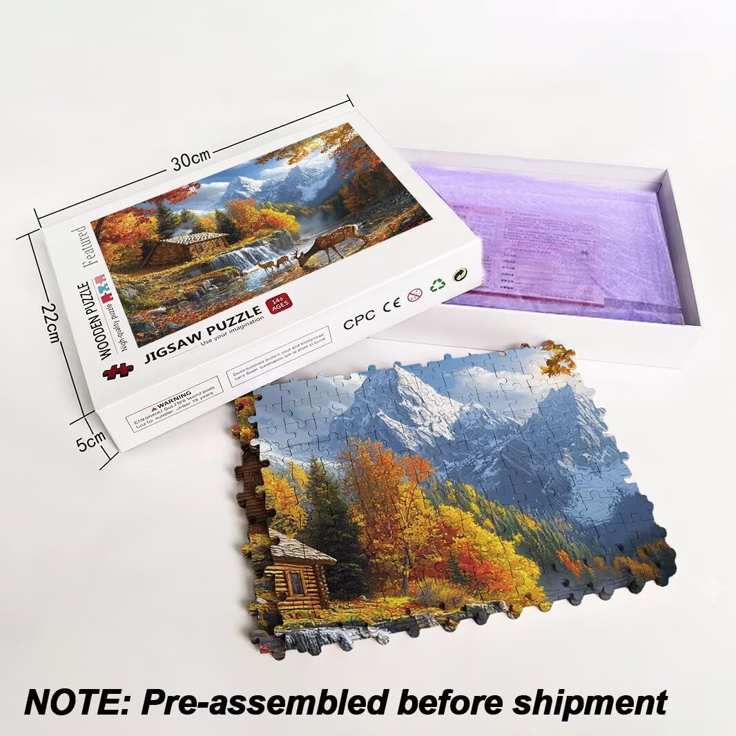 Puzzle 1000 Pezzi, Puzzle Autunno per Adulti, 70x50cm, Compact Box -4430