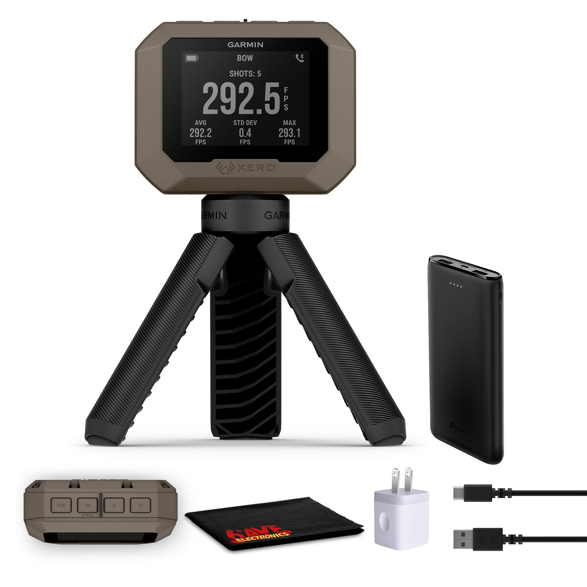 Garmin Xero C1 Pro Chronograph Versatile Performance Bundle | For Shooting, Ballistics &amp; Velocity Measurement | Simple Set Up | Includes Accessories