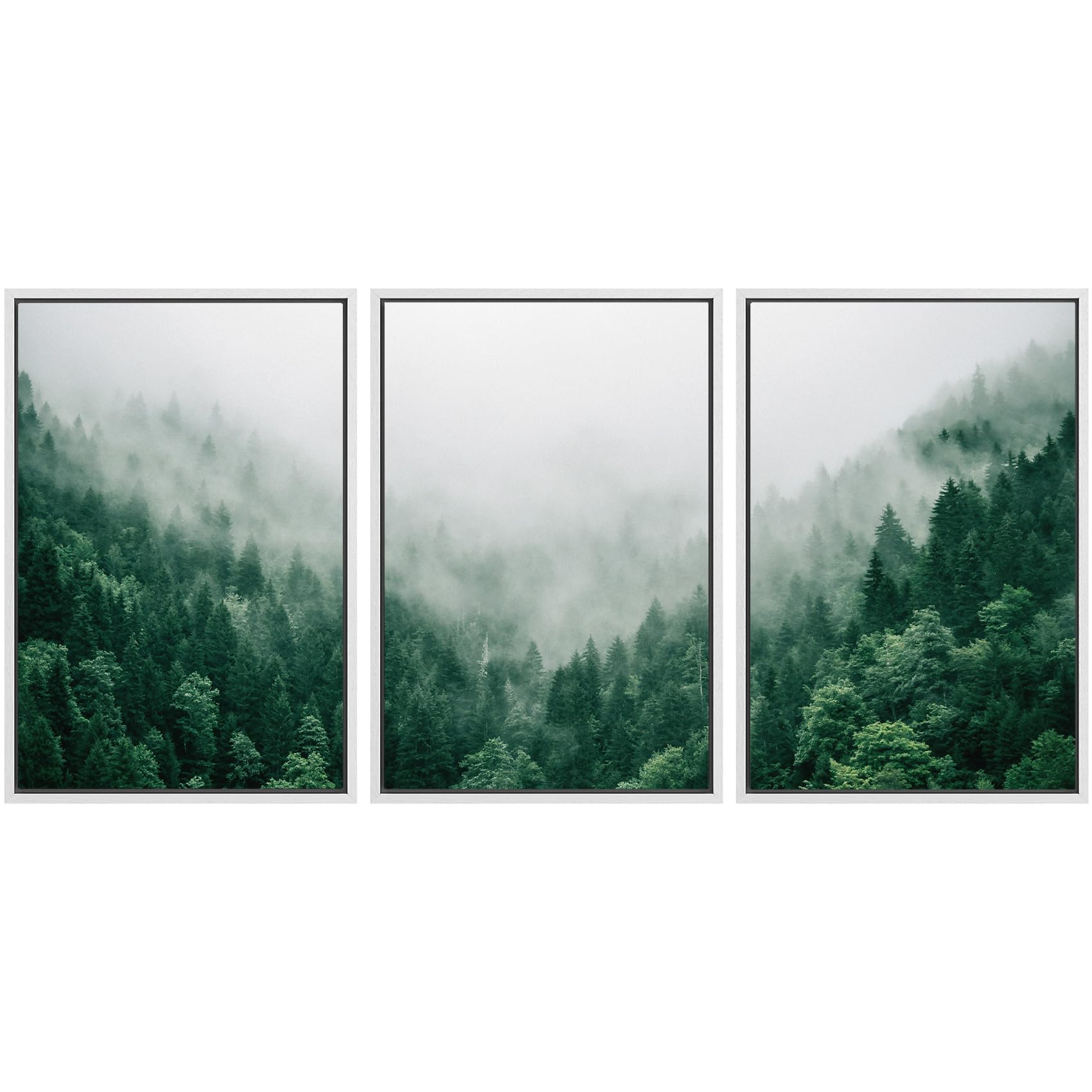 SIGNWIN Framed Canvas Print Wall Art Set Coastal Serenity Abstract Seaside Illustrations Modern Art Decorative Rustic Calm/Zen for Living Room, Bedroom, Office - 24"x36"x3 Natural — view 109